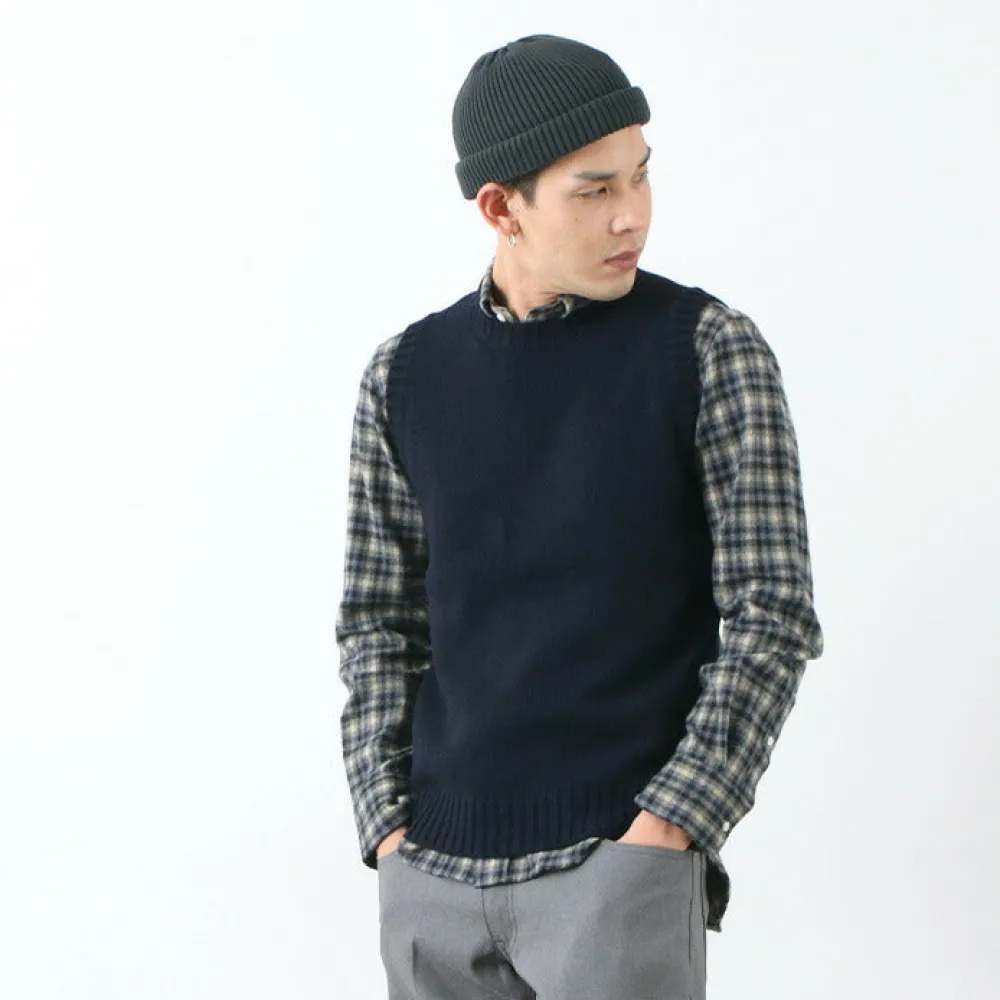 SOGLIA Knits^/ LANDNOAH British Wool Crew Neck Knitted Vest