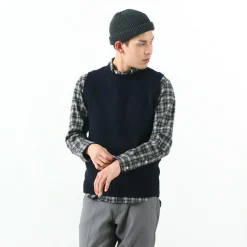 SOGLIA Knits^/ LANDNOAH British Wool Crew Neck Knitted Vest