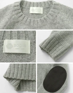 SOGLIA Knits^/ LANDNOAHBritish Wool Crewneck Sweater