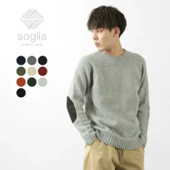 SOGLIA Knits^/ LANDNOAHBritish Wool Crewneck Sweater