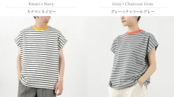 SOGLIA T-Shirts^/ Open End French Sleeve T-Shirt Striped