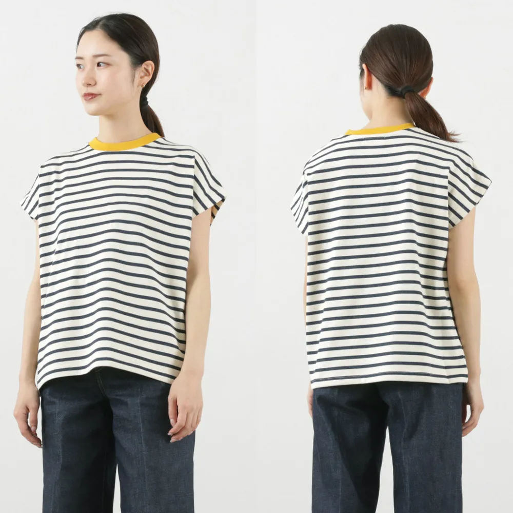SOGLIA T-Shirts^/ Open End French Sleeve T-Shirt Striped