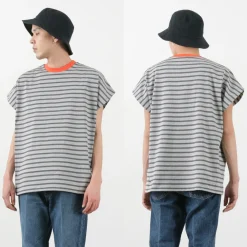 SOGLIA T-Shirts^/ Open End French Sleeve T-Shirt Striped