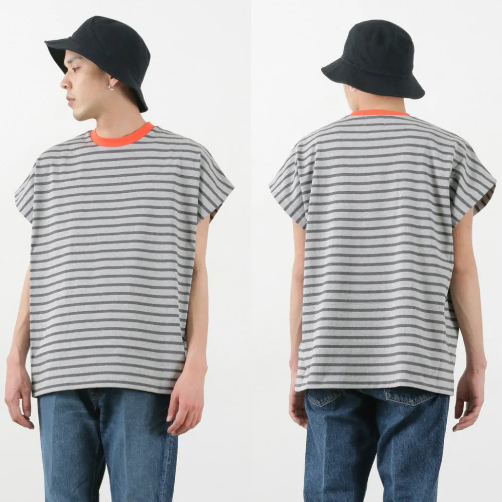 SOGLIA T-Shirts^/ Open End French Sleeve T-Shirt Striped