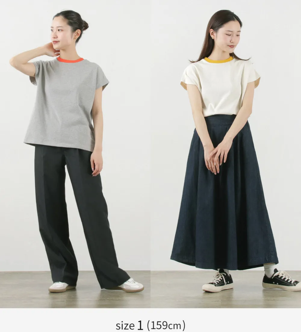 SOGLIA T-Shirts^/ Open Ended French Sleeve T-Shirt Solid