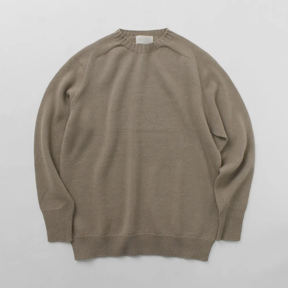 SOGLIA Knits^/ Weaners Seamless Merino Wool Crew Neck Sweater