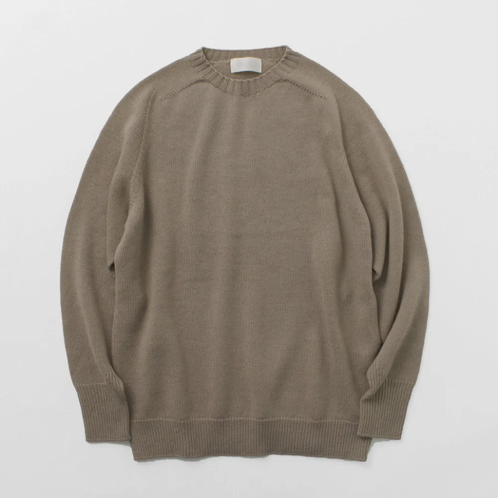 SOGLIA Knits^/ Weaners Seamless Merino Wool Crew Neck Sweater
