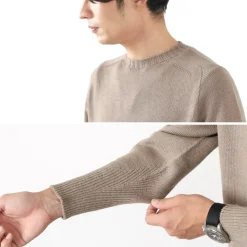 SOGLIA Knits^/ Weaners Seamless Merino Wool Crew Neck Sweater
