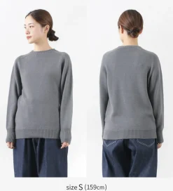 SOGLIA Knits^/ Weaners Seamless Merino Wool Crew Neck Sweater