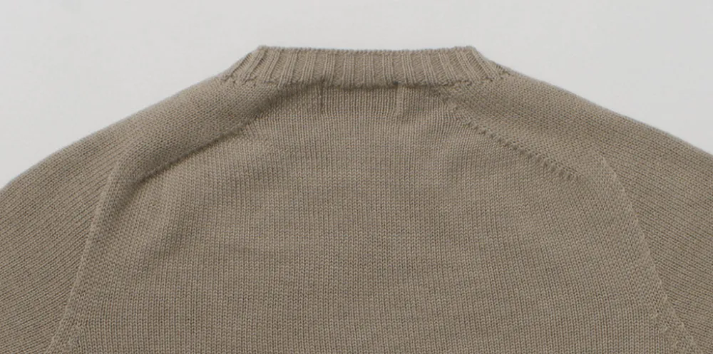 SOGLIA Knits^/ Weaners Seamless Merino Wool Crew Neck Sweater