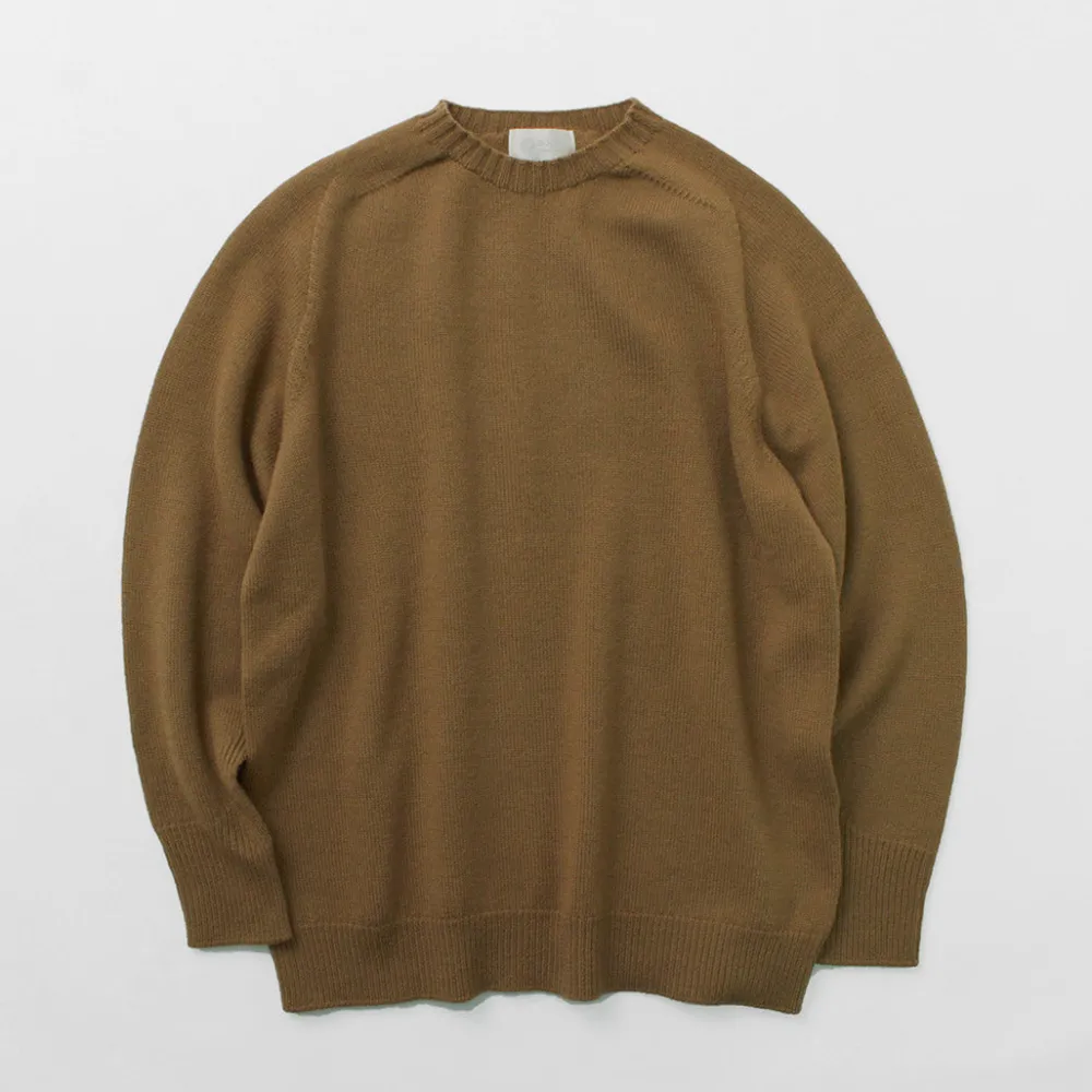 SOGLIA Knits^/ Weaners Seamless Merino Wool Crew Neck Sweater