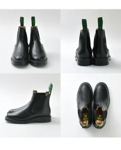 SOLOVAIR Leather Shoes & Boots^/ THE DEALER BOOT Hi-SHINE black
