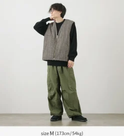 SON OF THE CHEESE Vests^/ Check Wool Vest black