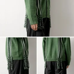 SON OF THE CHEESE Knits^/ Fringe Knit Cardigan