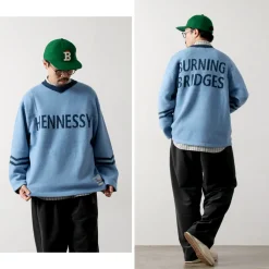 SON OF THE CHEESE Knits^/ Hennessy Football Sweater
