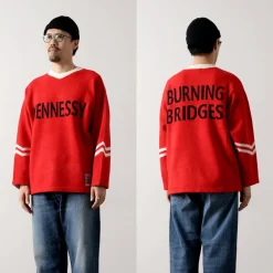 SON OF THE CHEESE Knits^/ Hennessy Football Sweater