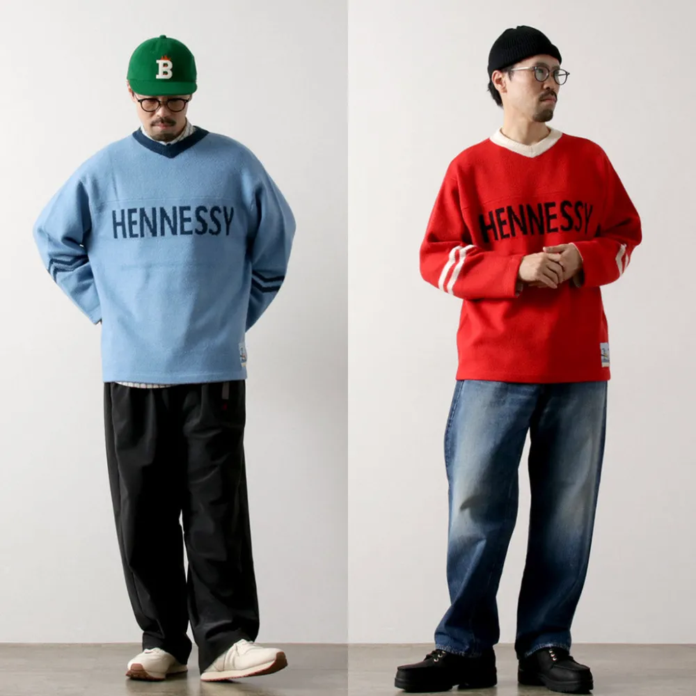 SON OF THE CHEESE Knits^/ Hennessy Football Sweater