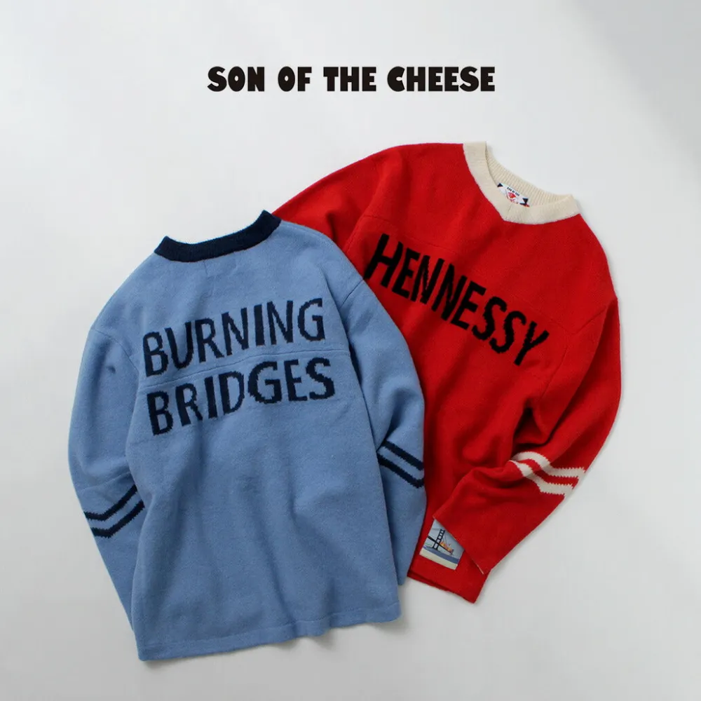 SON OF THE CHEESE Knits^/ Hennessy Football Sweater