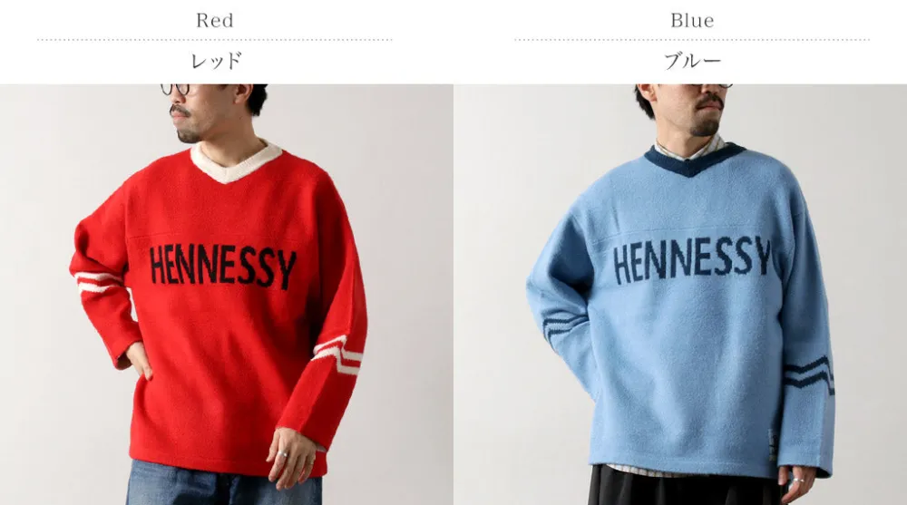 SON OF THE CHEESE Knits^/ Hennessy Football Sweater