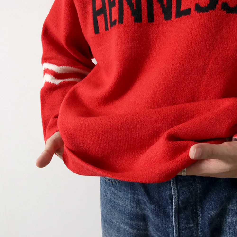 SON OF THE CHEESE Knits^/ Hennessy Football Sweater