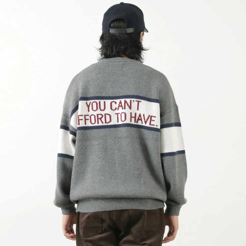SON OF THE CHEESE Knits^/ IM FUCKING PROBLEM Crew Sweater gray