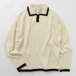 SON OF THE CHEESE Knits^/ Line Polo Knit