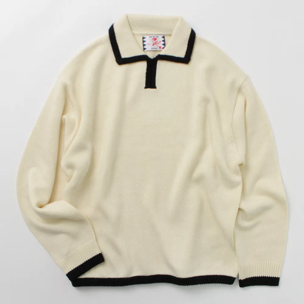 SON OF THE CHEESE Knits^/ Line Polo Knit