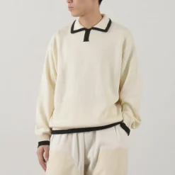 SON OF THE CHEESE Knits^/ Line Polo Knit