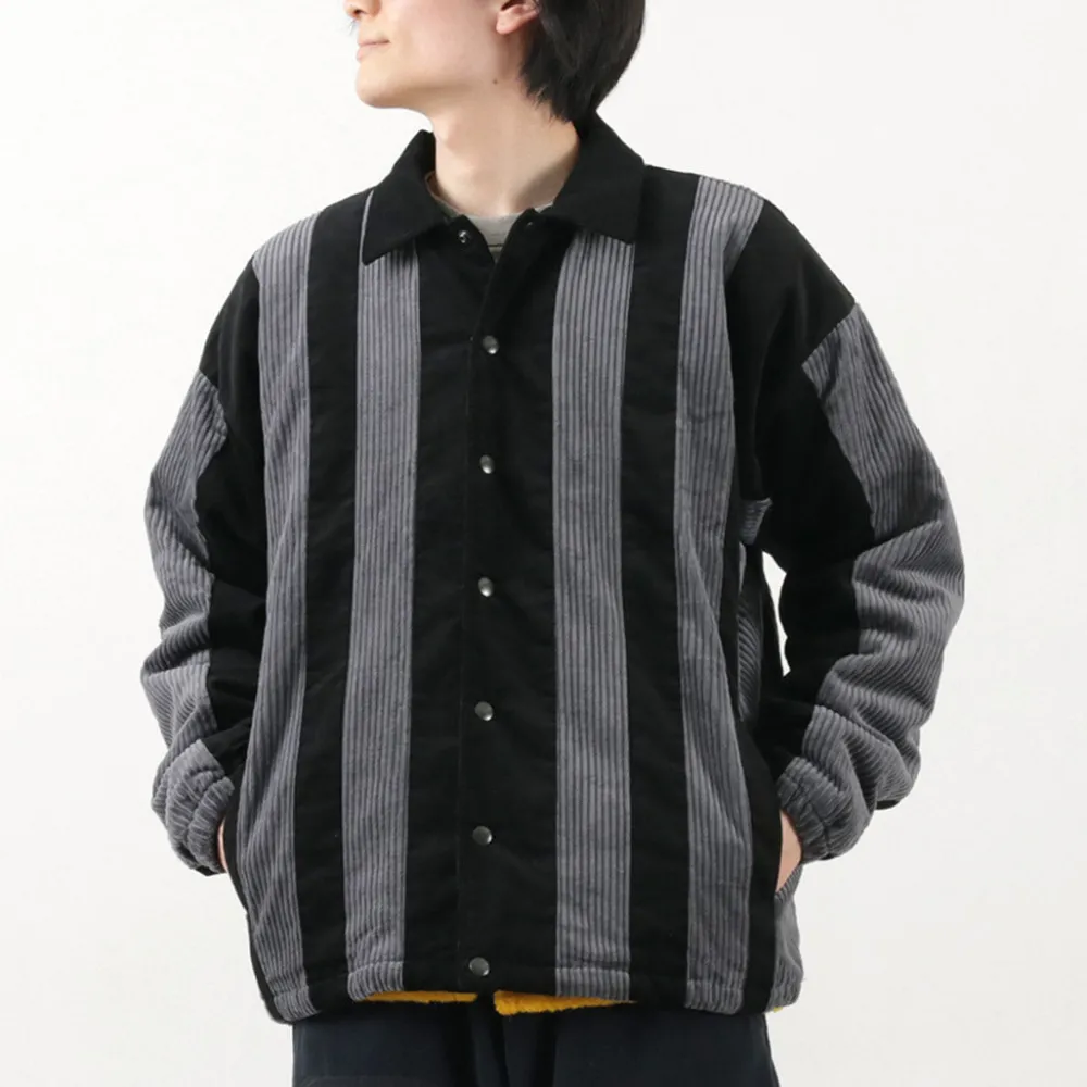 SON OF THE CHEESE Jackets^/ Striped Corduroy Jacket black