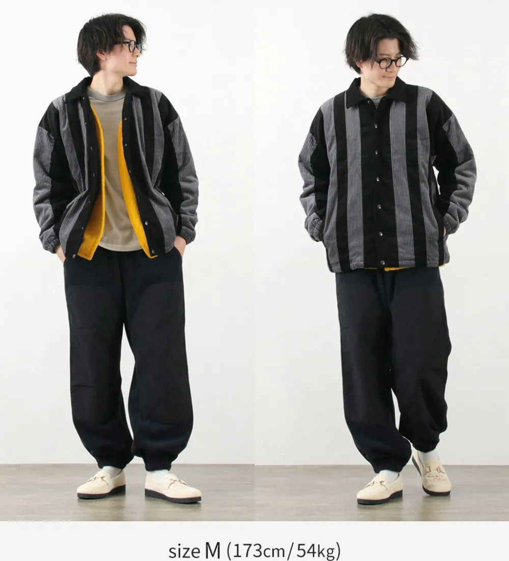 SON OF THE CHEESE Jackets^/ Striped Corduroy Jacket black