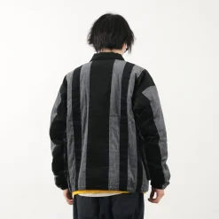 SON OF THE CHEESE Jackets^/ Striped Corduroy Jacket black