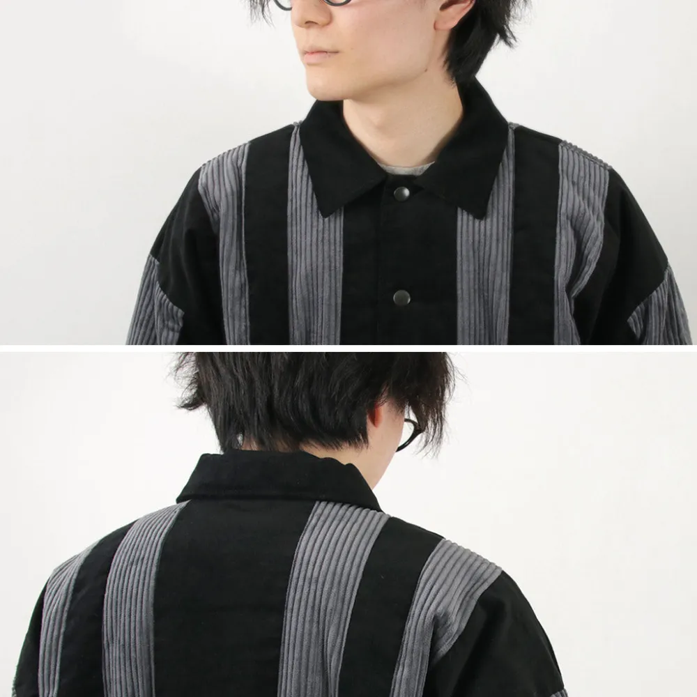 SON OF THE CHEESE Jackets^/ Striped Corduroy Jacket black