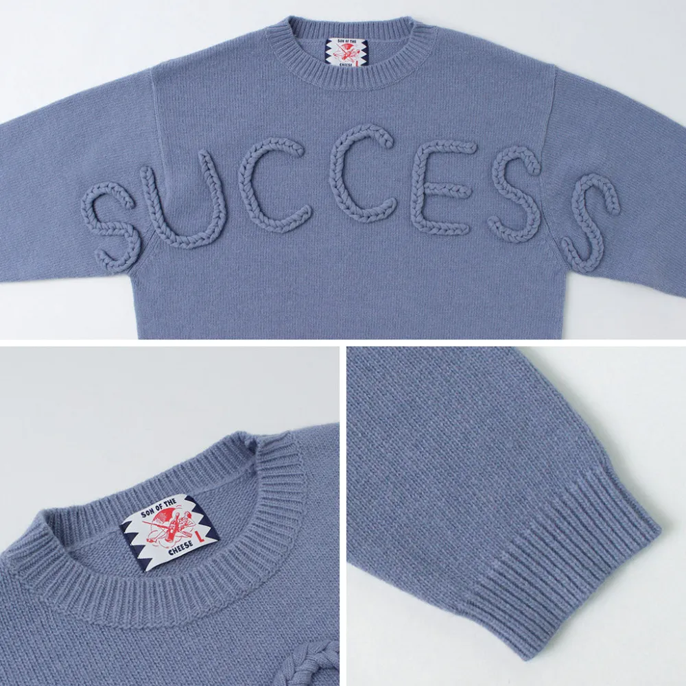 SON OF THE CHEESE Knits^/ Success Crew Neck Sweater
