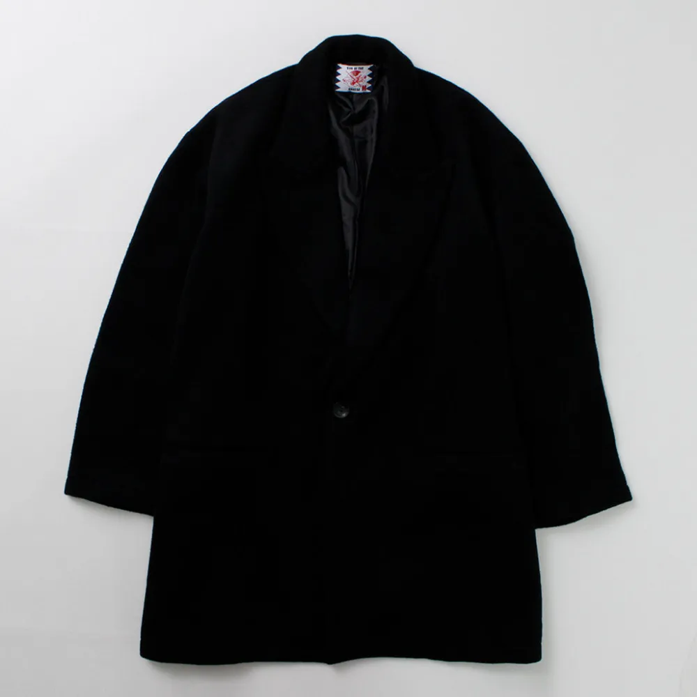 SON OF THE CHEESE Coats^/ Wool Overcoat black