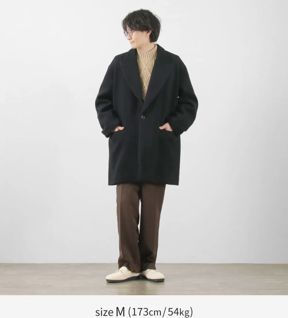 SON OF THE CHEESE Coats^/ Wool Overcoat black