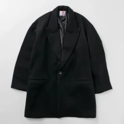 SON OF THE CHEESE Coats^/ Wool Overcoat black