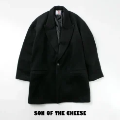 SON OF THE CHEESE Coats^/ Wool Overcoat black