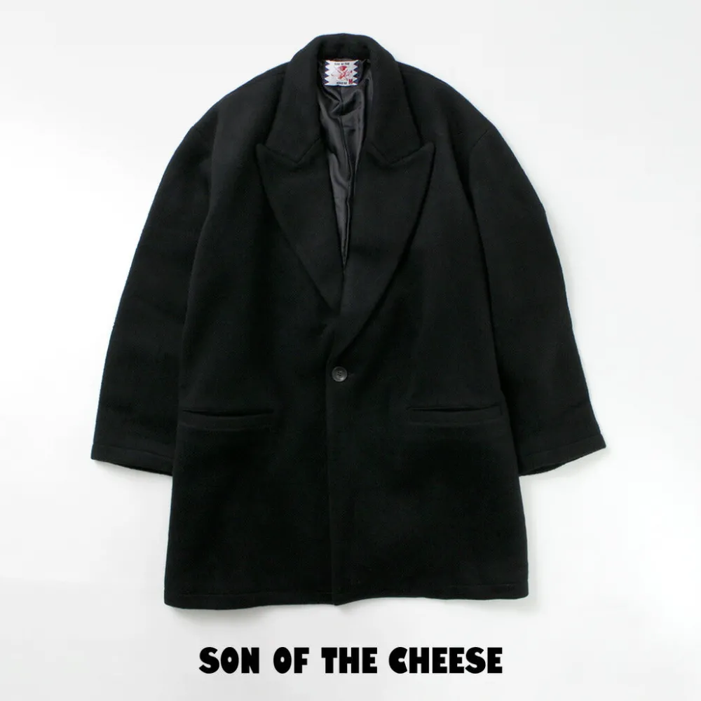 SON OF THE CHEESE Coats^/ Wool Overcoat black