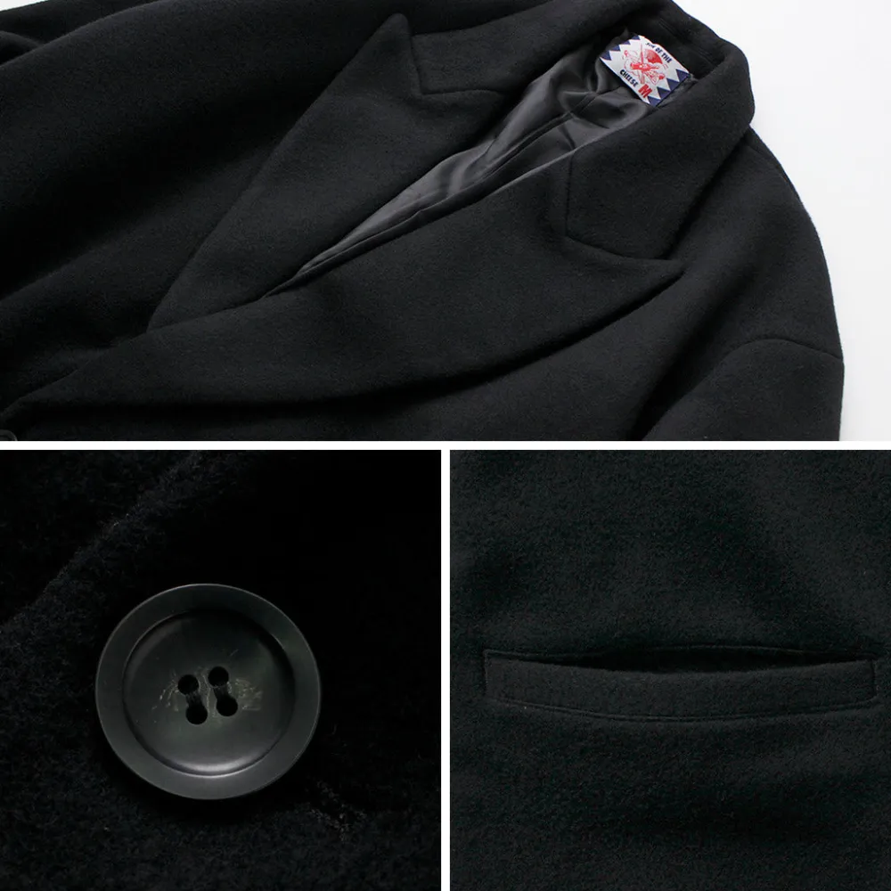 SON OF THE CHEESE Coats^/ Wool Overcoat black