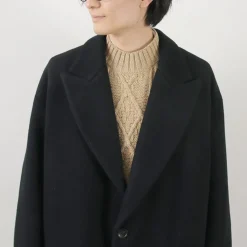 SON OF THE CHEESE Coats^/ Wool Overcoat black