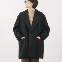 SON OF THE CHEESE Coats^/ Wool Overcoat black