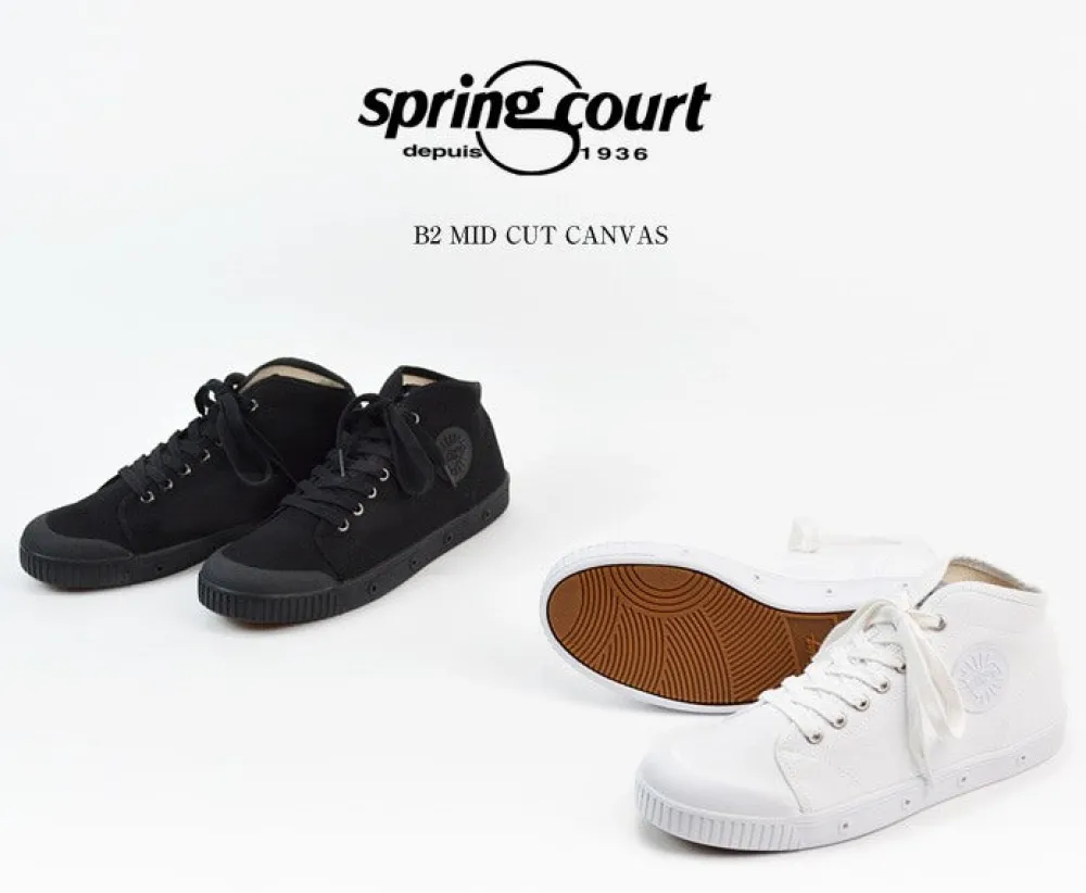 SPRING COURT Sneakers^/ B2 Mid Cut Canvas Sneakers