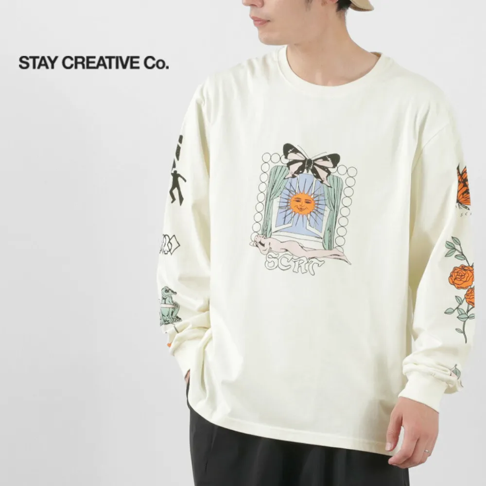 STAY CREATIVE Co. T-Shirts^/ Window Long Sleeve T-Shirt beige