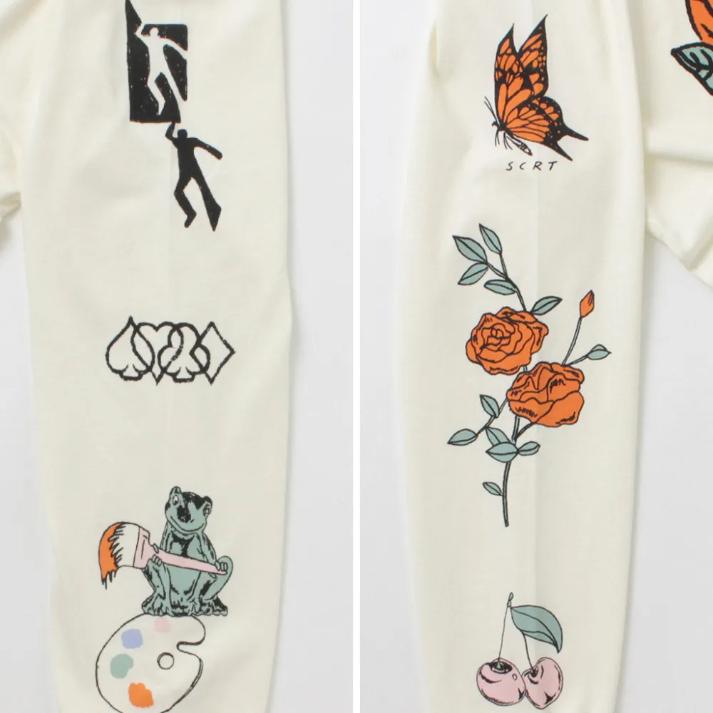 STAY CREATIVE Co. T-Shirts^/ Window Long Sleeve T-Shirt beige