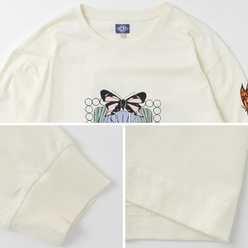 STAY CREATIVE Co. T-Shirts^/ Window Long Sleeve T-Shirt beige