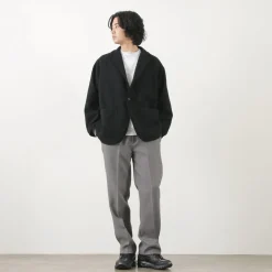 SUNNY SPORTS Jackets^/ Cut-off Notch Collar 2 Button Jacket black