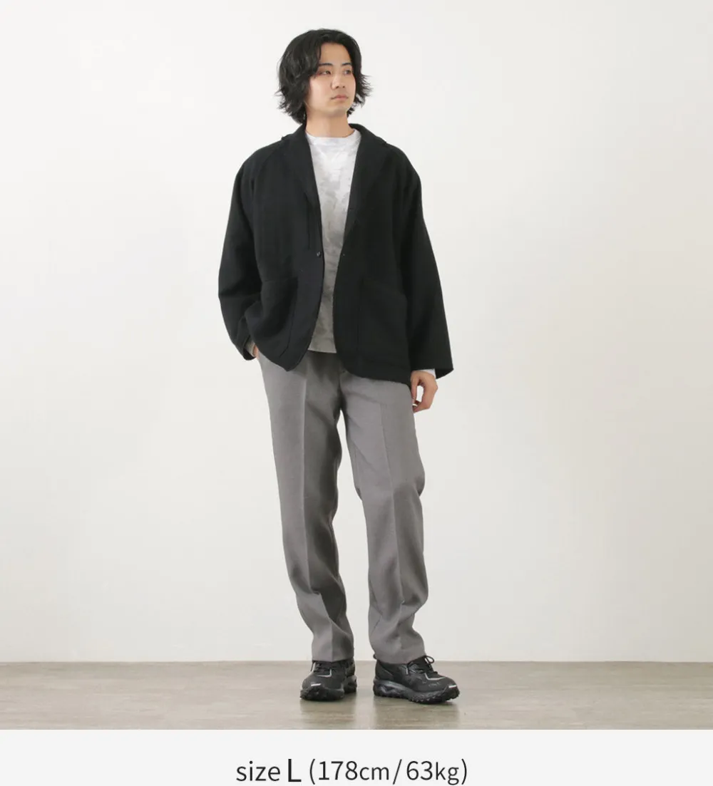 SUNNY SPORTS Jackets^/ Cut-off Notch Collar 2 Button Jacket black