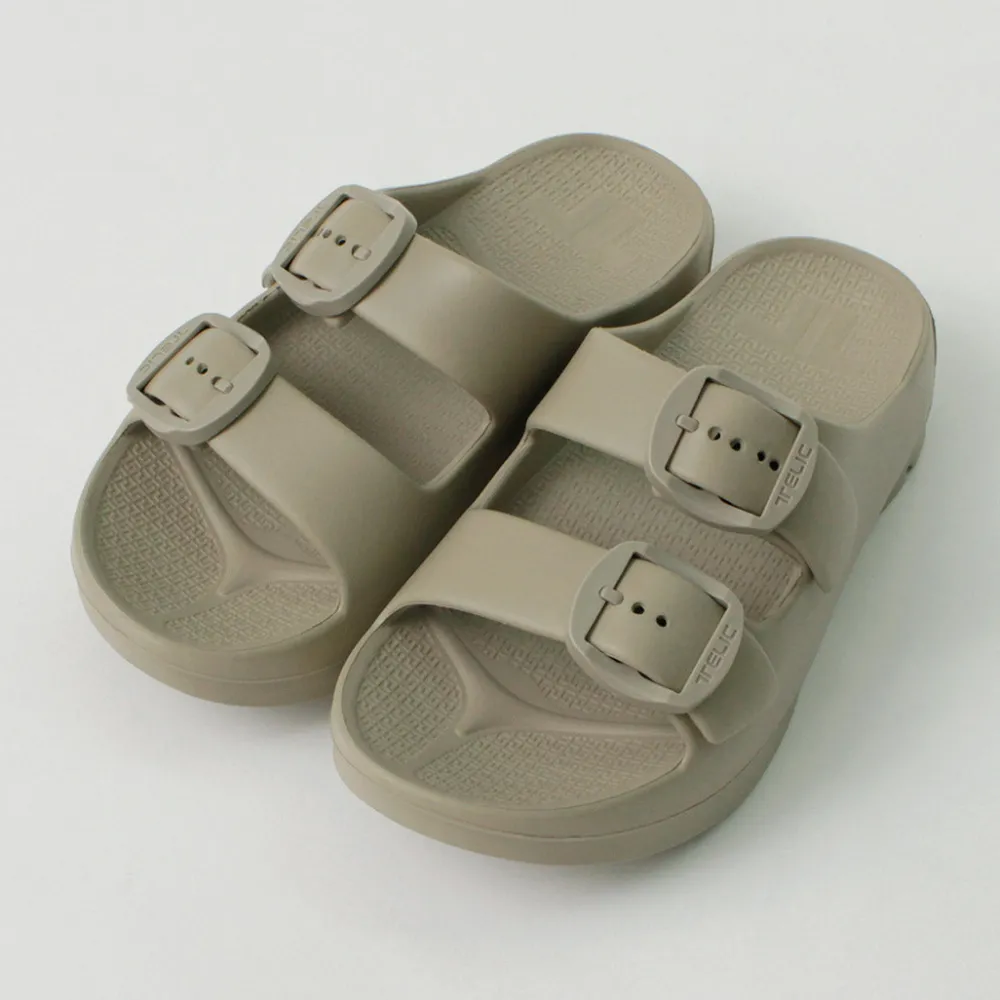 TELIC Sandals^/ Double Buckle 2 Recovery W Buckle Sandal
