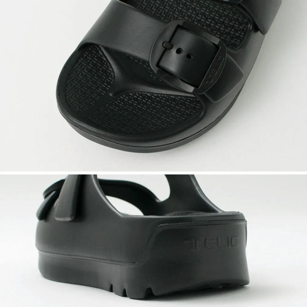 TELIC Sandals^/ Double Buckle 2 Recovery W Buckle Sandal