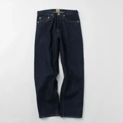 THE BLUEST OVERALLS Trousers^/ Big Silhouette Denim Pants indigo